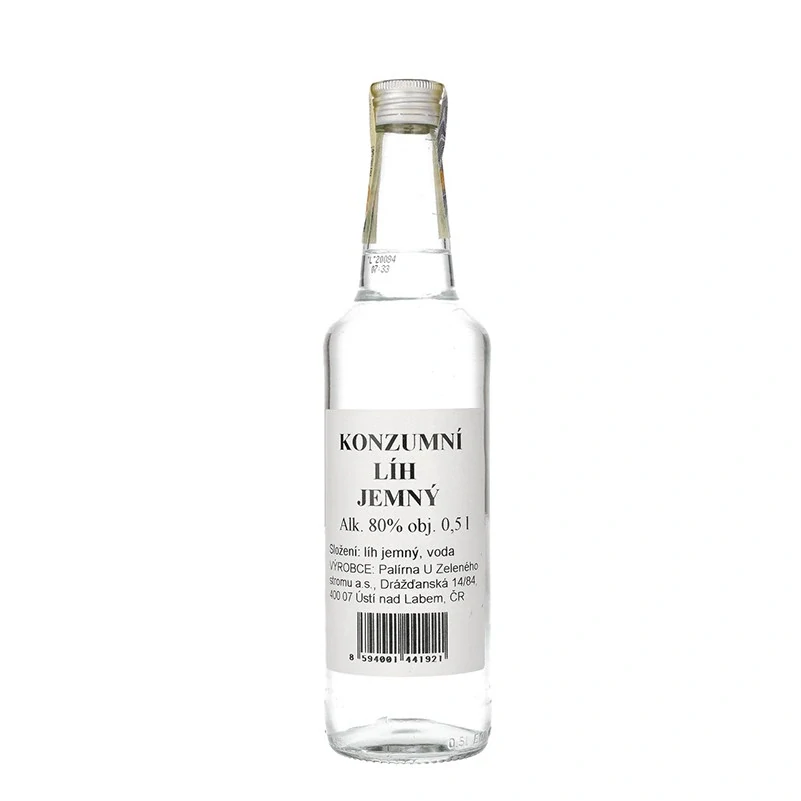 Konzumní líh jemný 80% 0,5l