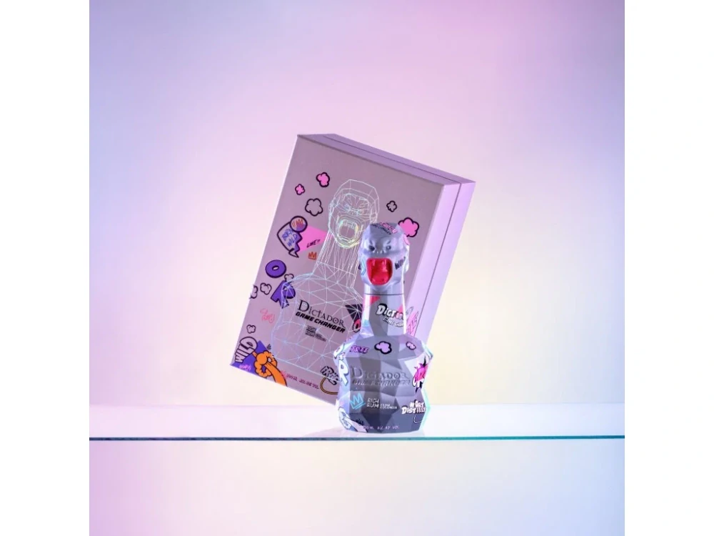 Dictador Game Changer Grey & Pink 40% 0,7l dárkové balení