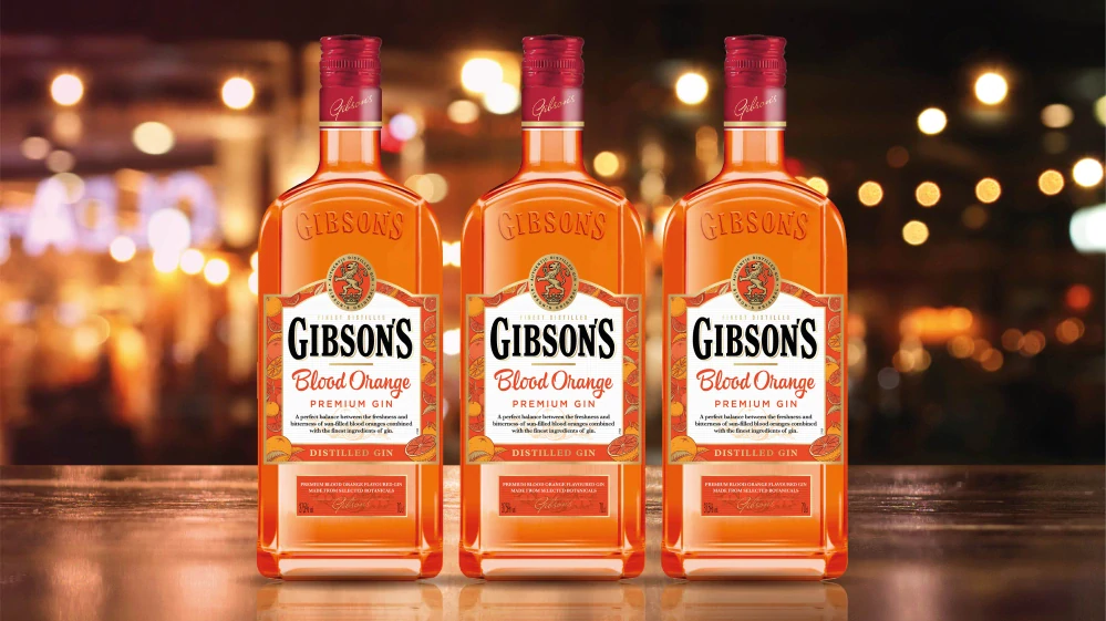 Výhodný balíček 3 ks Gibson's Blood Orange Gin 37,5% 0,7 l