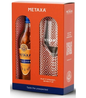 Metaxa 7* 40% 0,7l (dárkové balení s 1 skleničkou)